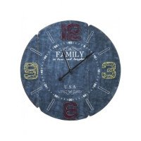 Family Blue Wall Clock