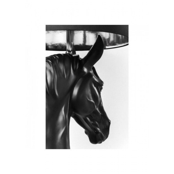 Standing Horse Black Floor Lamp