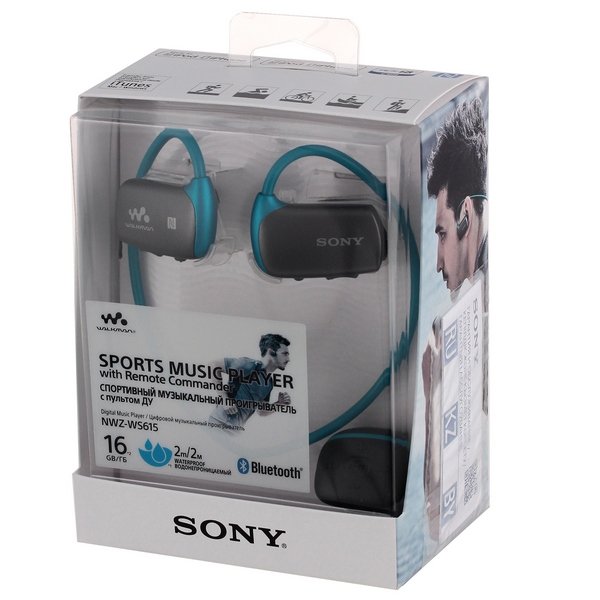 Наушники - Плеер Sony NWZ-WS615/LM